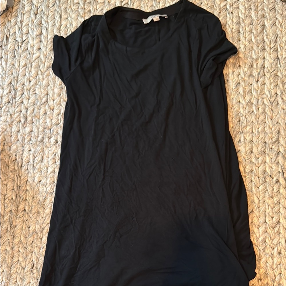 Loft Black Women's T-Shirt Dress S